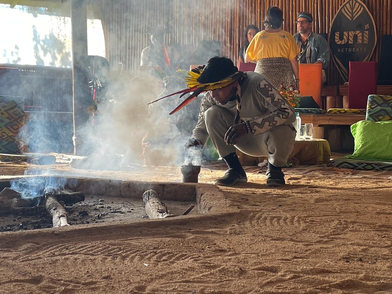 Ceremonie van een inheemse gemeenschap